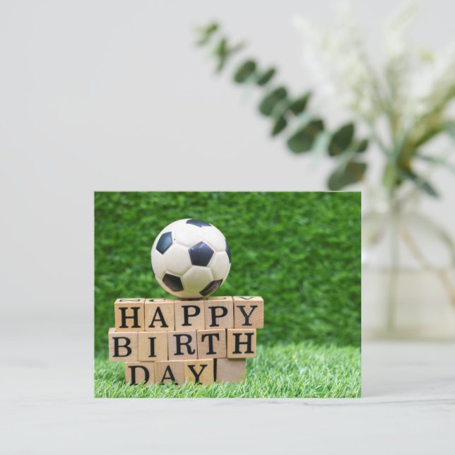 Soccer Anniversaire avec balle et Joyeux Anniversa (Debout devant)