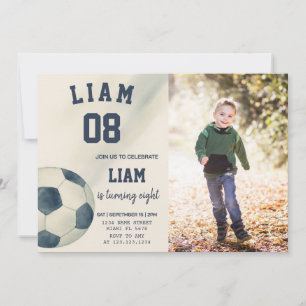 Soccer Anniversaire Fête Invitation pour Enfants