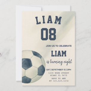 Soccer Anniversaire Fête Invitation pour Enfants