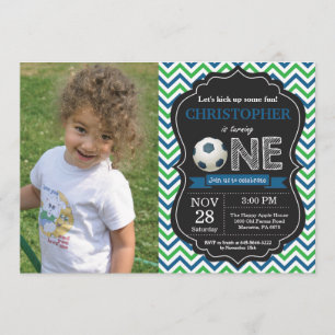 Soccer Anniversaire Invitation 1er Anniversaire