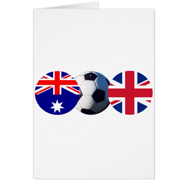 Soccer Ball Australie & Royaume-Uni Drapeau Le MUS (Devant)