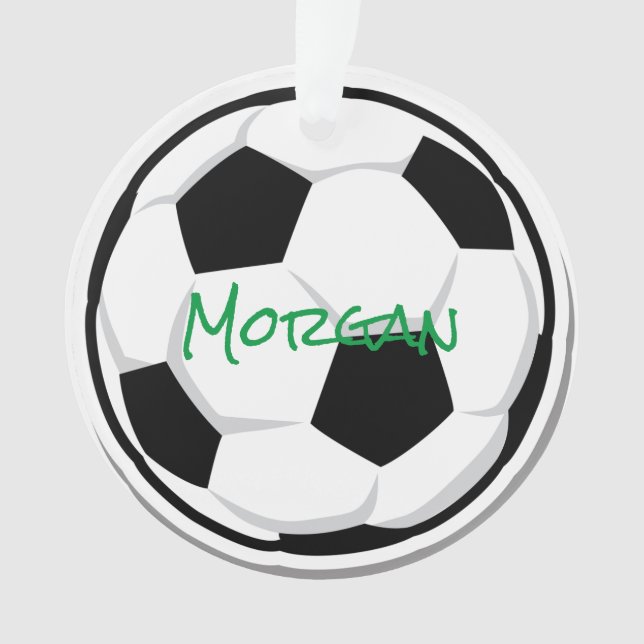 Soccer Ball NAME Sports Vert Noir Blanc Balls (devant)