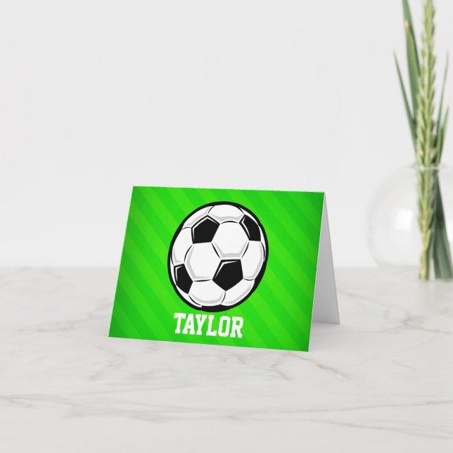 Soccer Ball; Néon Green Stripes (Devant)