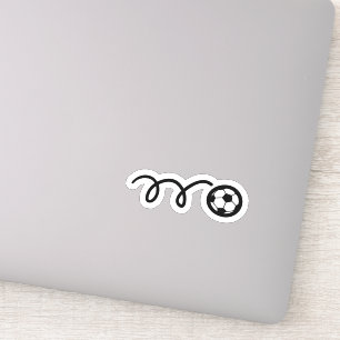 Soccer ballon sport vinyle sticker