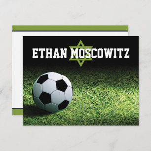 Soccer Bar Mitzvah Flat Merci Note