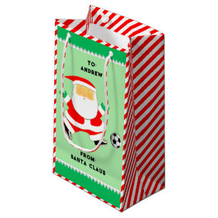 Soccer créatif Noël Petit sac cadeau