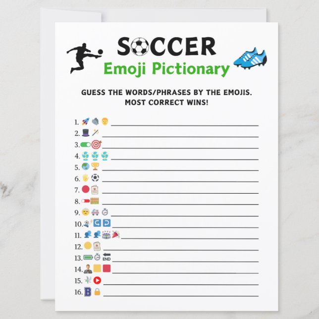 Soccer Emoji Pictionary Jeu (Devant)