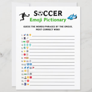 Soccer Emoji Pictionary Jeu