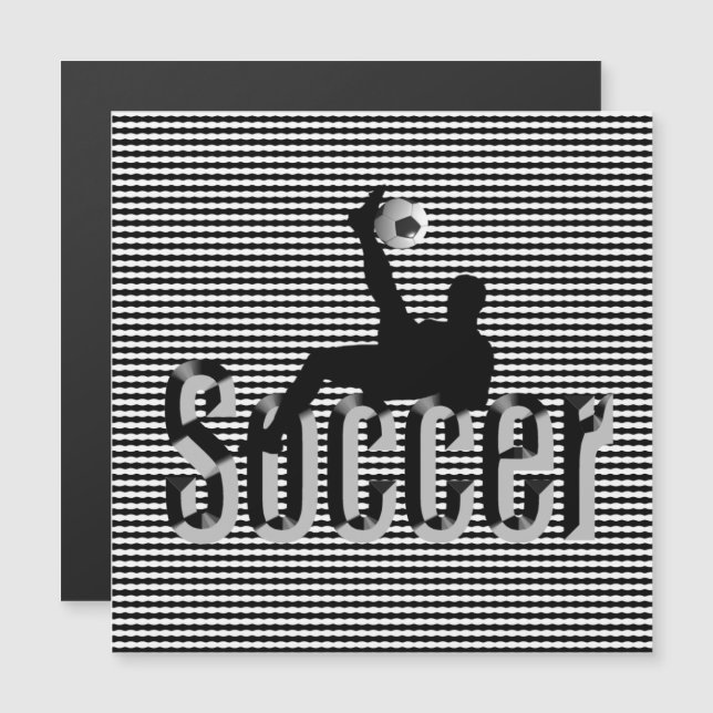Soccer Le Jeu, Carte magnétique (Devant / Derrière)