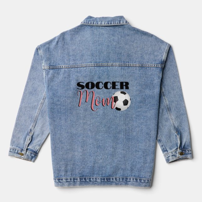 Soccer Maman Denim Jean Veste (Verso)