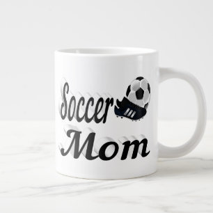 Soccer Maman mi-texte Giant Coffee Mug