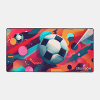Soccer moderne coloré Sport Nom personnalisé