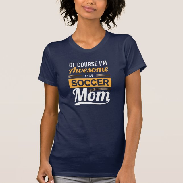 Soccer Mom Retro Text Design 2 T-shirt (Devant)