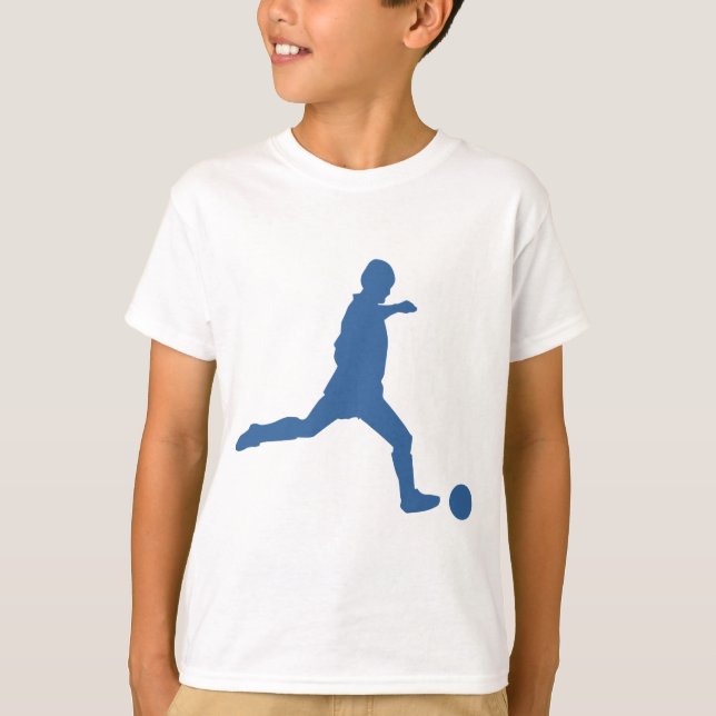 Soccer Silhouette T-shirt enfant (Devant)