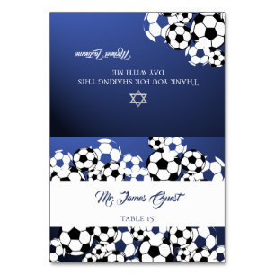 Soccer Sport Event Place Carte de table