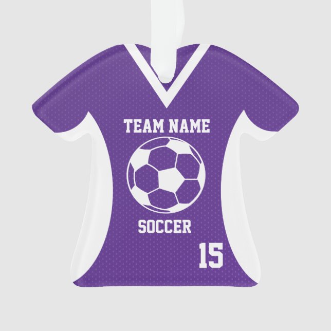 Soccer Sports Jersey violet avec photo (devant)