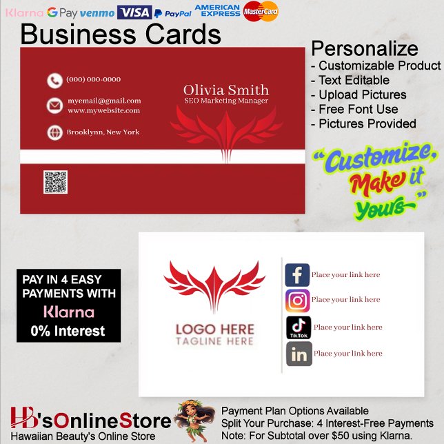 Social Media Cartes de visite 9 Pack sur 100 (Social Media Business Cards 9 Pack of 100.
)