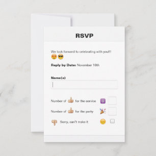 Social Media Emoji Bat mitzvah ou Bar Mitzvah RSVP