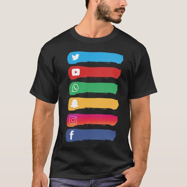Social Media T-shirt (Devant)