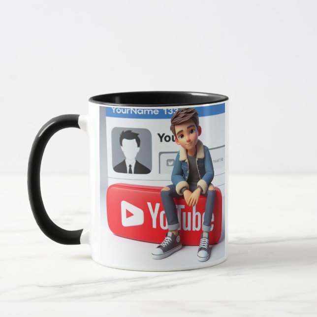 Social Vibes Mug Youtube logo design (Gauche)