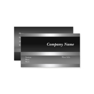 Société carte de visite Black Silver White