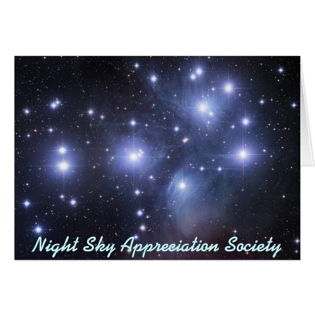 Société d'appréciation de ciel nocturne - carte (Devant horizontal)