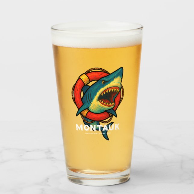 Société de récupération de Montauk Verre de requin (Devant (rempli))