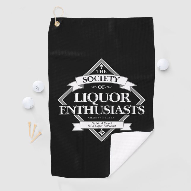 Société des passionnés de Liquor Serviette de golf (En situation)