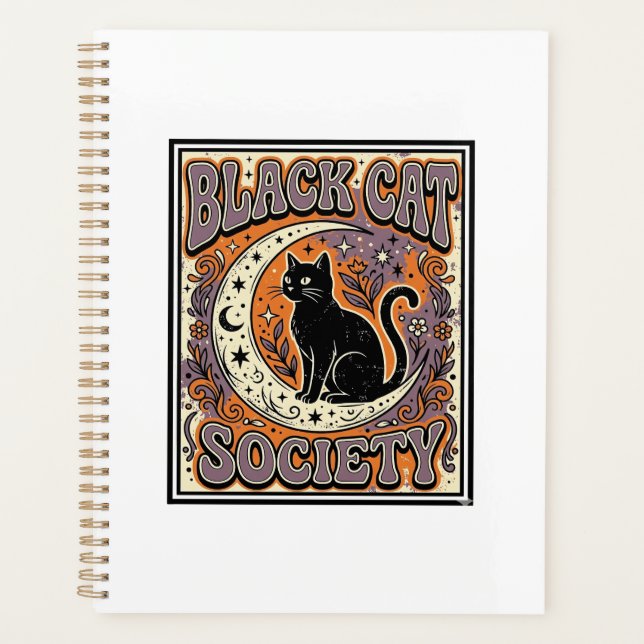 Société du chat noir Chat noir Art vectoriel vinta (Devant)