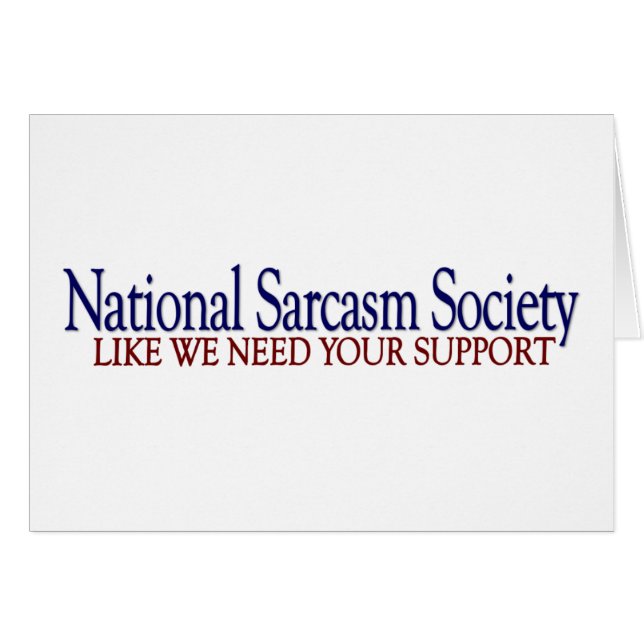 Société nationale de sarcasme (Devant horizontal)