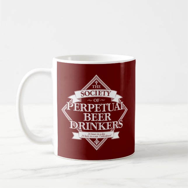 Société Perpetual Beer Drinkers Coffee Mug (Gauche)
