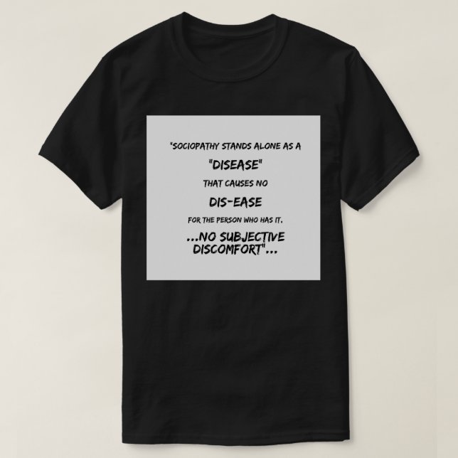 Sociopathie Classic TShirt (Design devant)