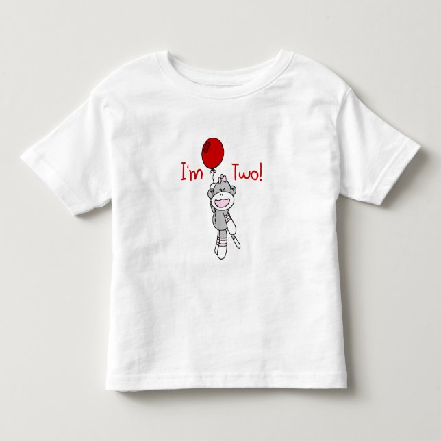 Sock Monkey 2e Anniversaire Tshirts et cadeaux (Devant)