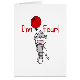 Sock Monkey 4th Birthday Tshirts et cadeaux