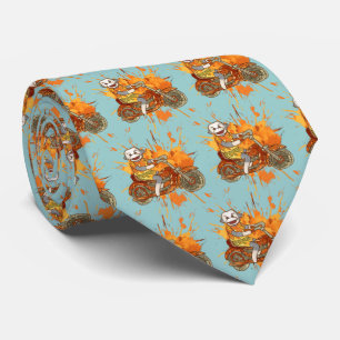 Sock Monkey Biker mens cravate