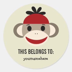 Sock Monkey CECI APPARTIENT À Stickers