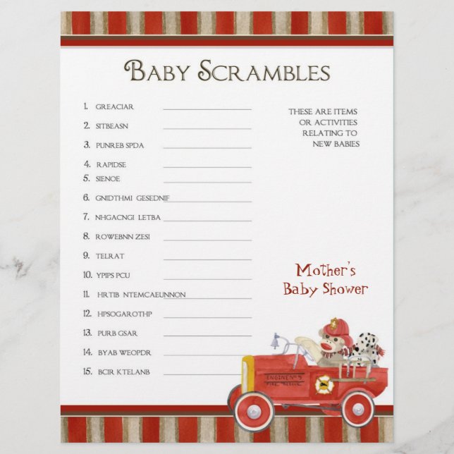 Sock Monkey, Douche Bingo n Scramble Jeu (Devant)