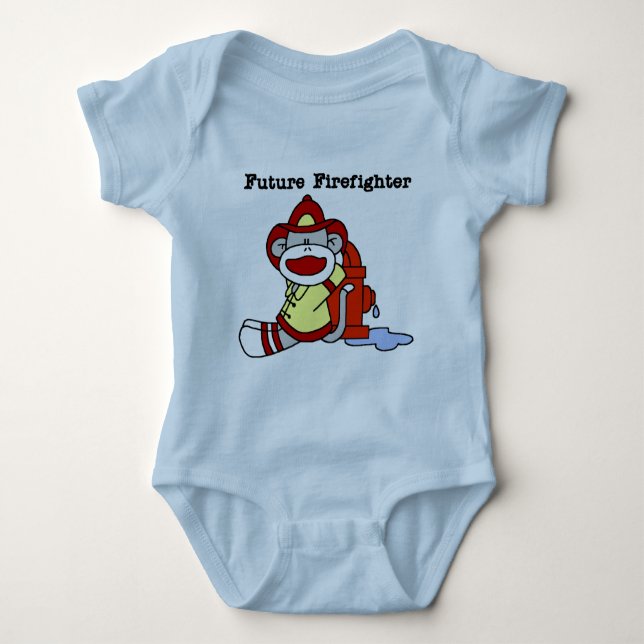 Sock Monkey Futur pompier Tshirts et cadeaux (Devant)