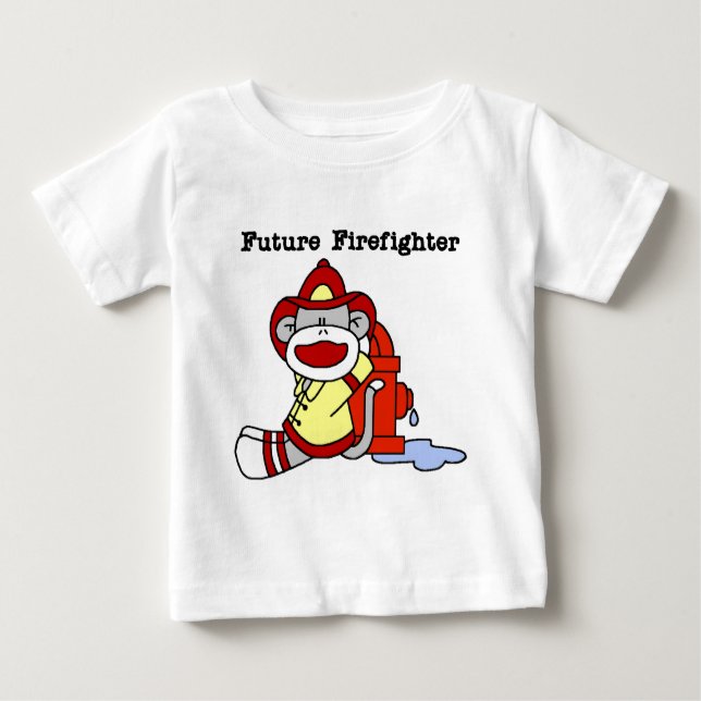 Sock Monkey Futur pompier Tshirts et cadeaux (Devant)