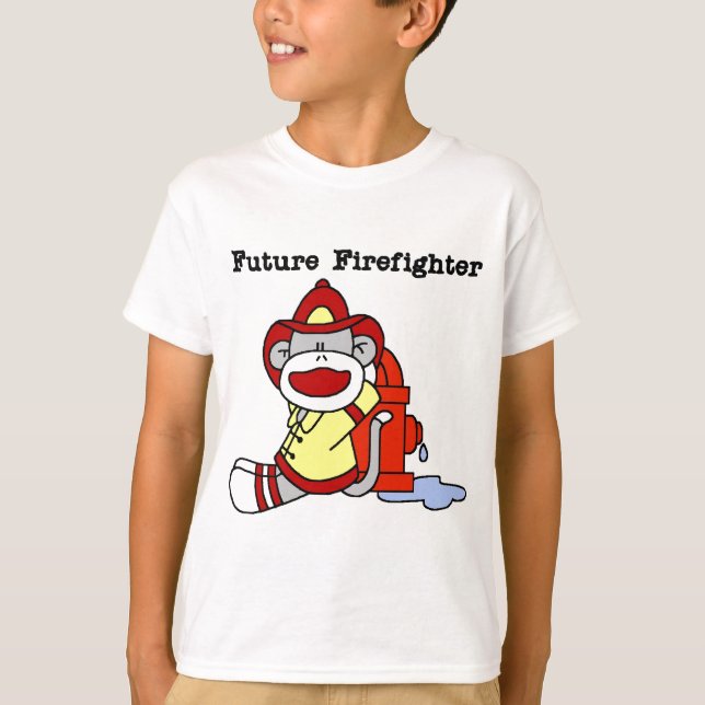 Sock Monkey Future Firefighter Tshirts and Gifts (Devant)