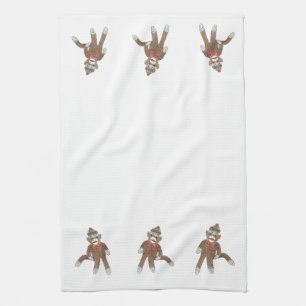 Sock Monkey MoJo Serviette de cuisine