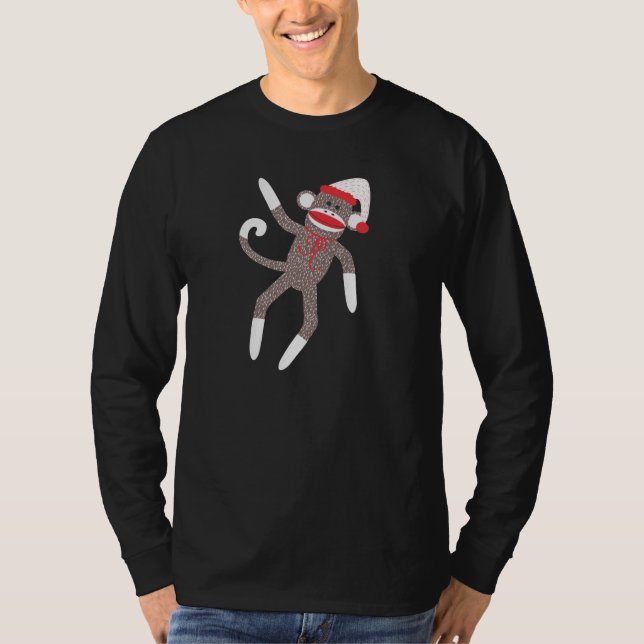 Sock Monkey Santa Claus Sweat shirt (Devant)
