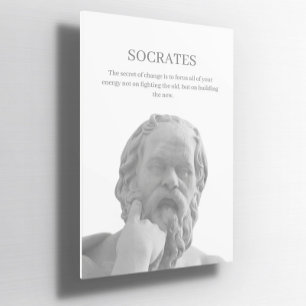Socrates citations inspirantes Poster