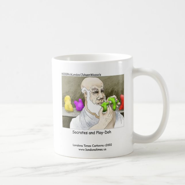 Socrates & Pâte à modeler Mug de café drôle (Droite)