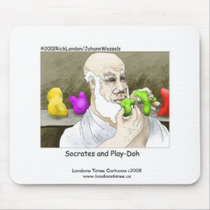 Socrates & Pâte à modeler Tapis de souris drôle