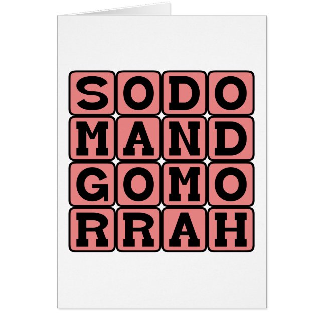 Sodome et Gomorrhe, Villes du Péché Originel (Devant)
