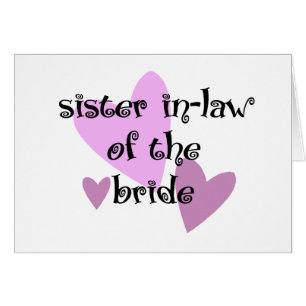 Soeur belle-soeur de l'épouse