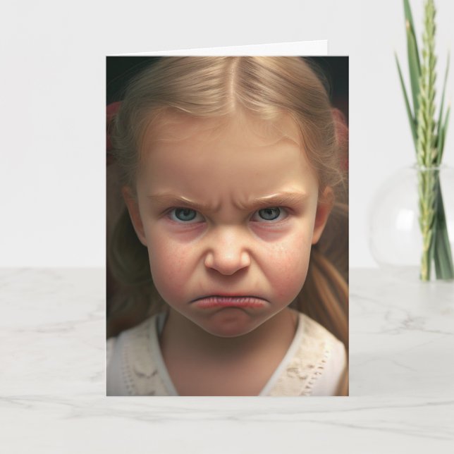 SOEUR CARTE D'ANNIVERSAIRE BRAT FUNNY CARDS (Devant)