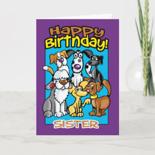 Soeur, Chiens de fête d'anniversaire, Carte