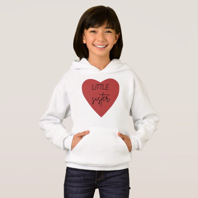 Sœur des Filles Pull à Capuche Heart - Nouveau et  (Devant entier)